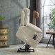 preview thumbnail 13 of 22, Overstuffed Chenille Power Lift Recliner,Lay Flat 71.5 " Length, Dual Motors Recliner with Massage/Heat Infinite Position