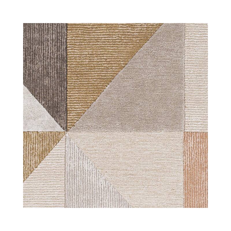Amber Modern Patchwork Area Rug