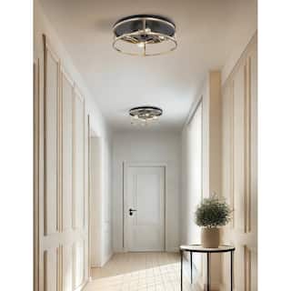 Justice Design Knox - Round 4-Light Flush-Mount Light