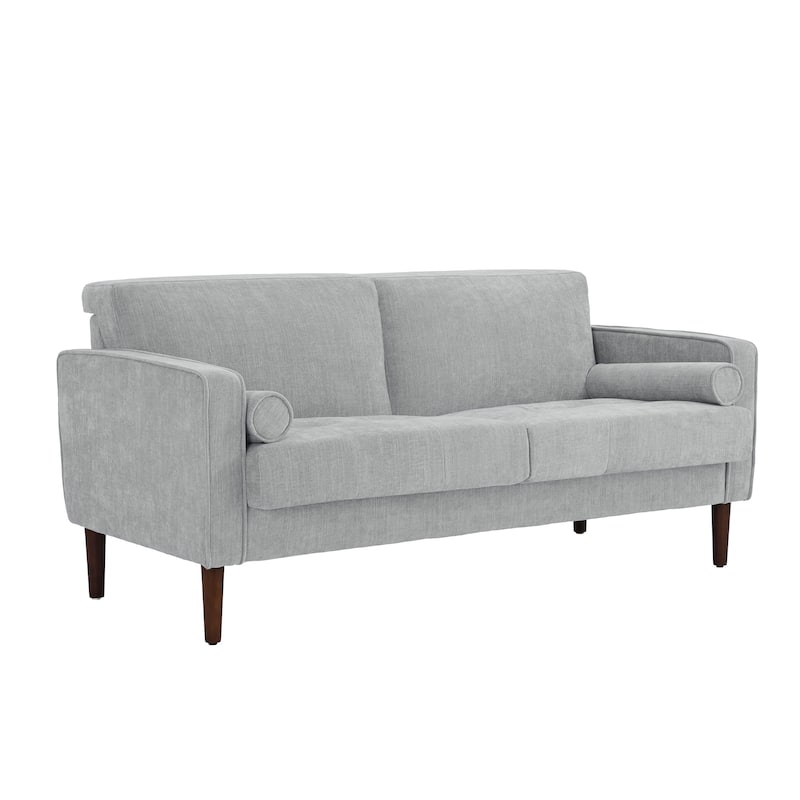62.5'' W Corduroy Couch Upholstered Square Arm Sofa