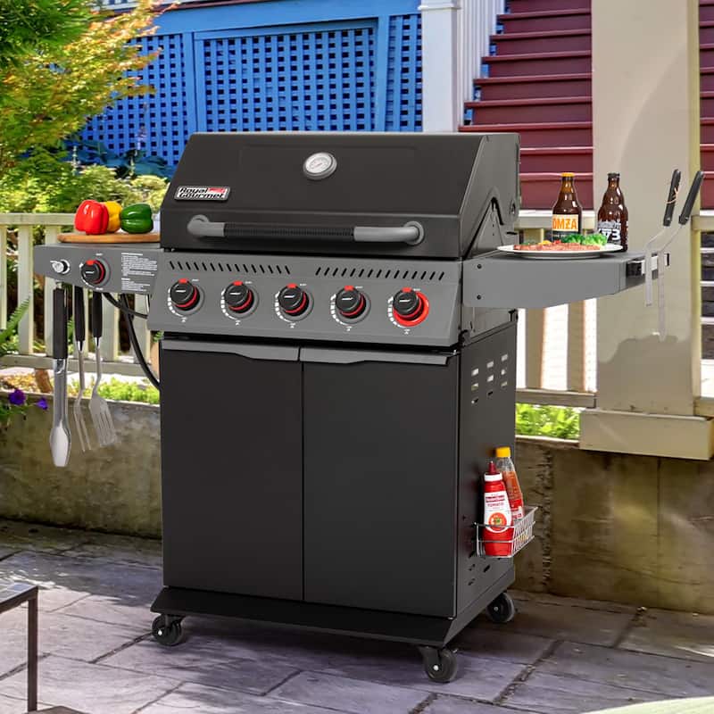 Royal Gourmet 5-Burner Gas Grill with Sear & Side Burner