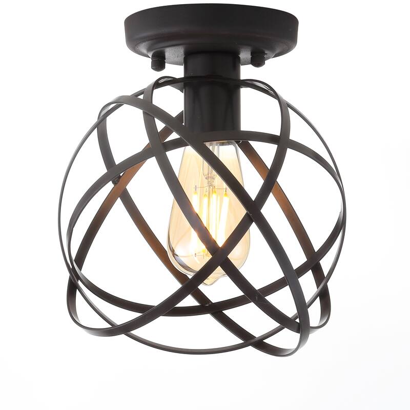 Cassidy 8.5" Orb Metal LED Flush Mount, by JONATHAN Y