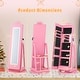 preview thumbnail 2 of 18, Gymax Swivel Kids Jewelry Cabinet w/ Lights Full-Length Mirror &