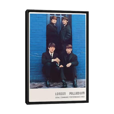 iCanvas "The Beatles 1963 Royal Command Performance Promotional Poster" by Radio Days Framed Canvas Print