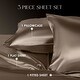 preview thumbnail 46 of 54, Martex Elegance Satin Sheet Set Silky Soft Smooth Luxury Bed Sheets