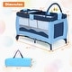 preview thumbnail 3 of 10, Costway Baby Crib Playpen Playard Pack Travel Infant Bassinet Bed