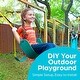 preview thumbnail 4 of 6, Jungle Gym Kingdom Playground Swing Set Outdoor Swing & Chain Set, 2 Pack, Green