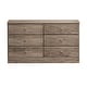 preview thumbnail 24 of 30, Prepac Astrid 6 Drawer Double Dresser for Bedroom, Wide Chest of Drawers, Bedroom Furniture,Traditional Furniture Drifted Gray