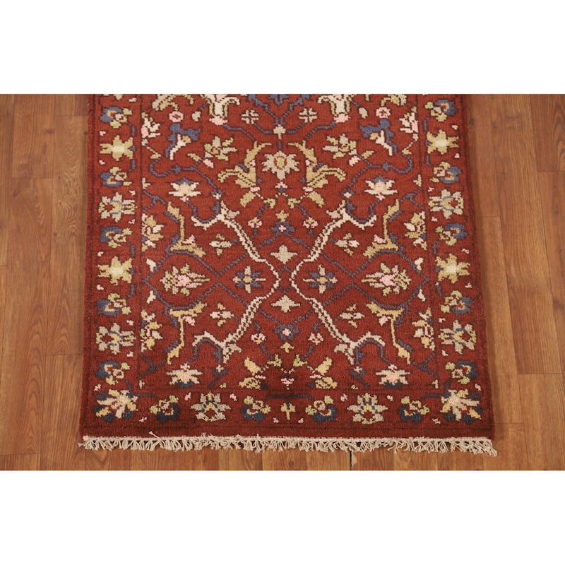All-Over Floral Heriz Serapi Oriental Accent Rug Handmade Wool Carpet - 2'7" x 5'9"