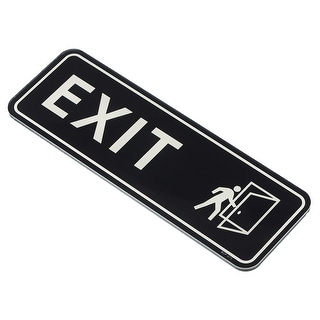 EXIT Sign, Acrylic Self Adhesive Door Sign Sticker Mounting Strips ...