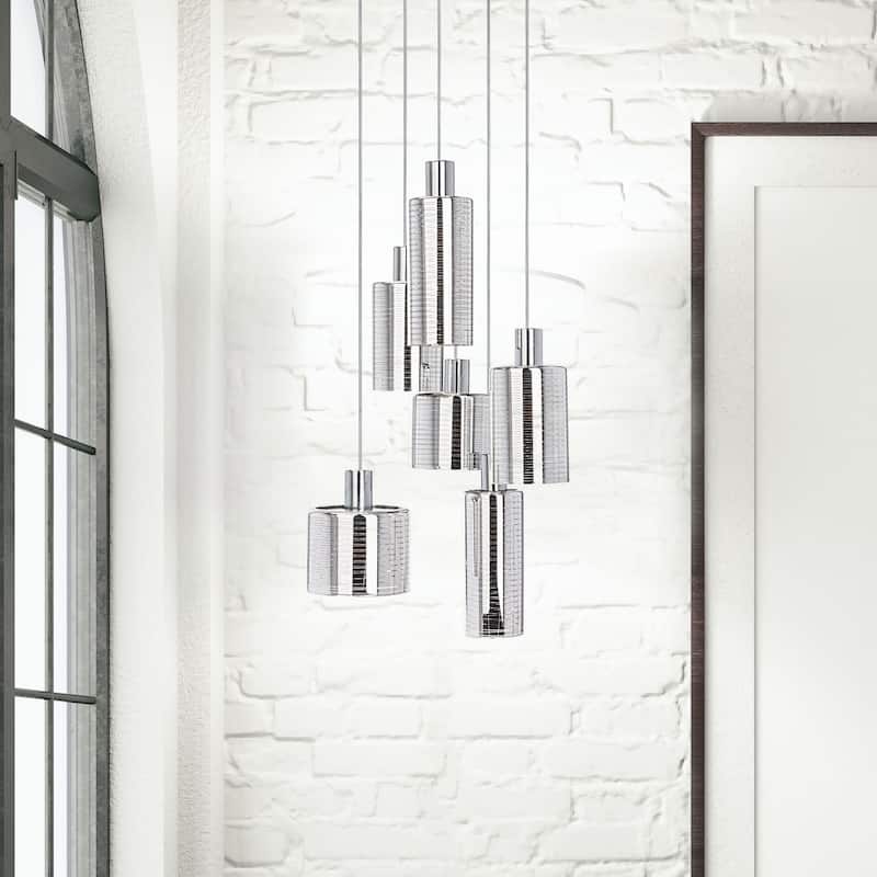 SAFAVIEH Lighting Narin Pendant - 19"x19"x34-84.5"