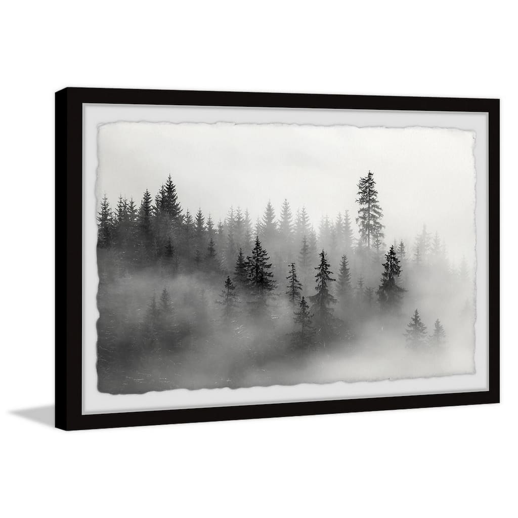 'The Mysterious Dark Forest' Framed Painting Print