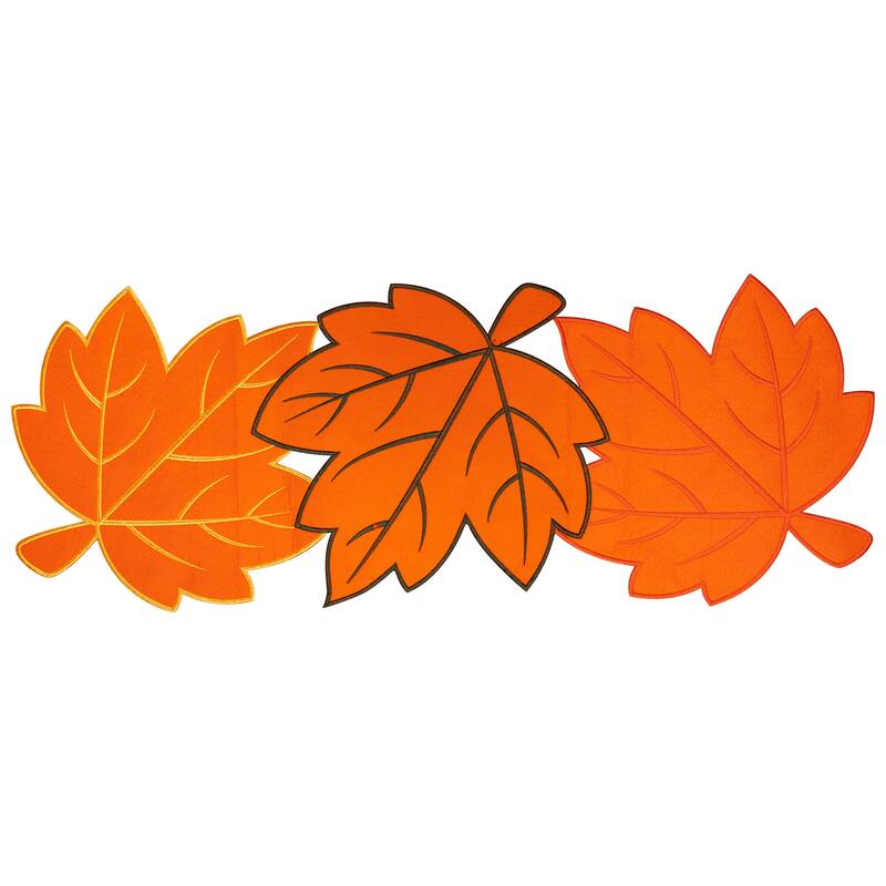 Maple Leaf Fall Harvest Table Runner - 35" x 13.75"