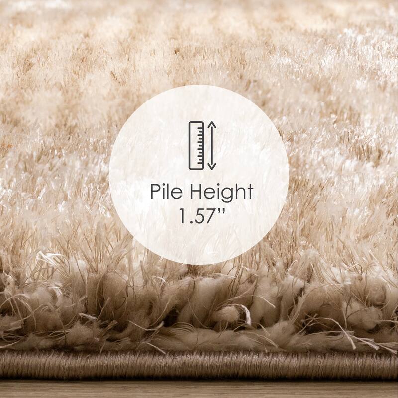 Orange Taupe Cream Sandbanks Soft Living Room Rug