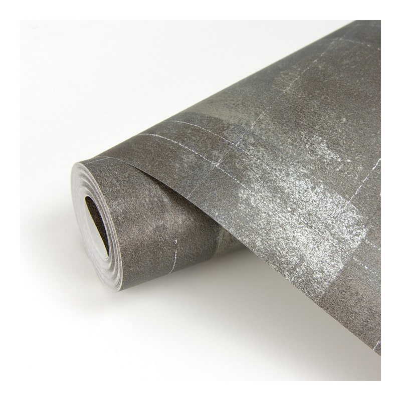 Brewster Ozone Charcoal Texture Wallpaper - 21 x 396 x 0.025