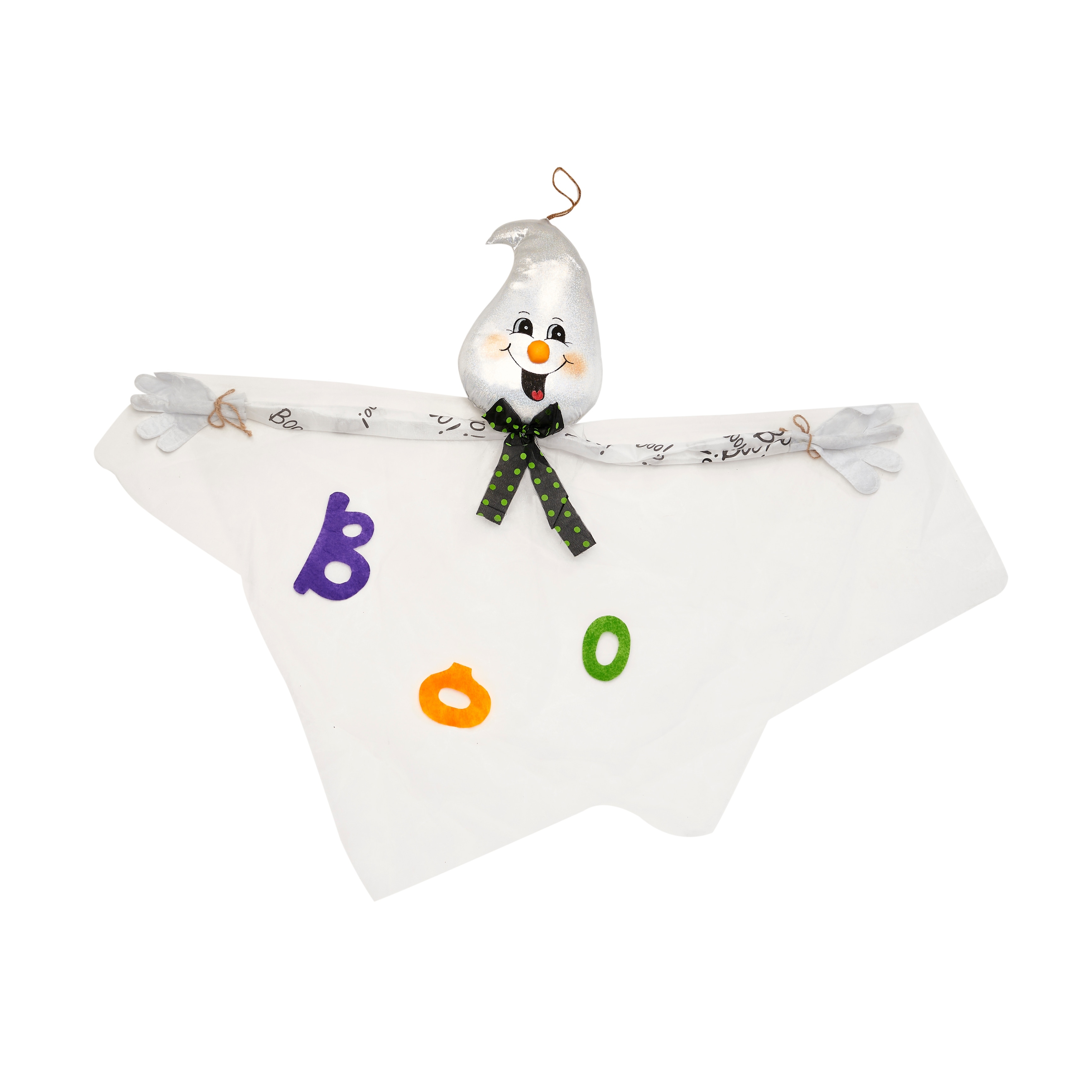 40 inch White Hanging Sheer Halloween Ghost
