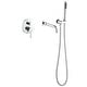 preview thumbnail 4 of 41, Solid Brass 2 Handle Wall Mounted Roman Tub Faucet With Handheld Shower Chrome