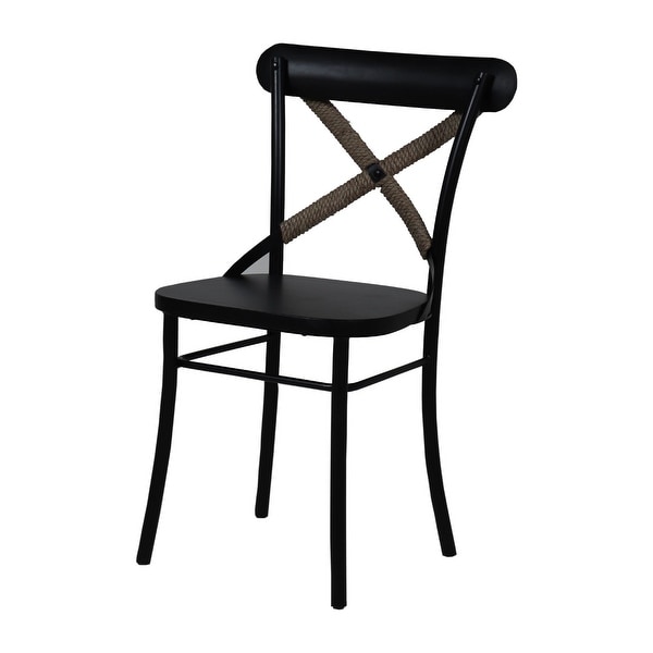 Black cross on sale back chairs