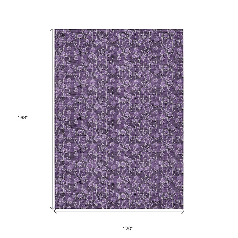 HomeRoots Floral Transitional Rectangle Outdoor Rug