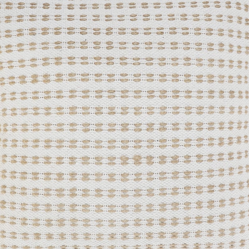 HomeRoots 20" X 20" Ivory And Tan 100% Cotton Geometric Zippered Pillow