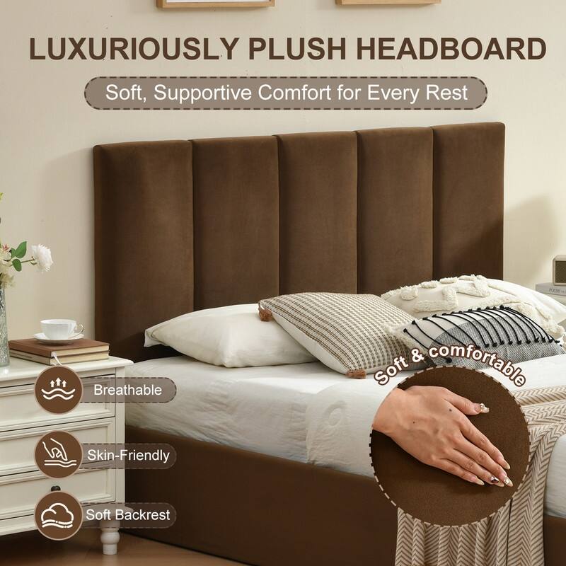 Full Size Lift-Up Storage Bed, White