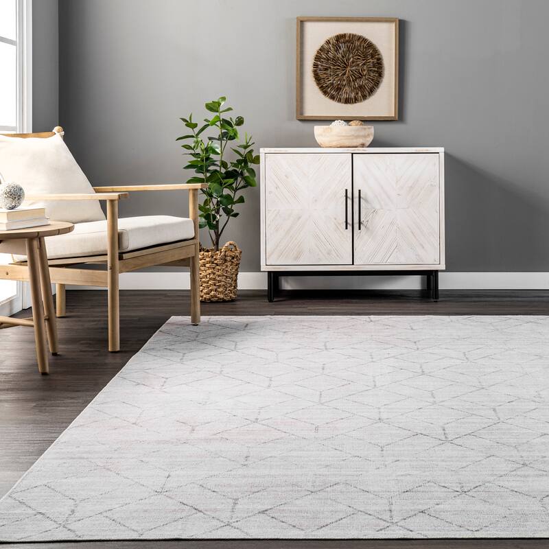 Nuloom Grier SplashGuard Diamond Machine Washable Area Rug