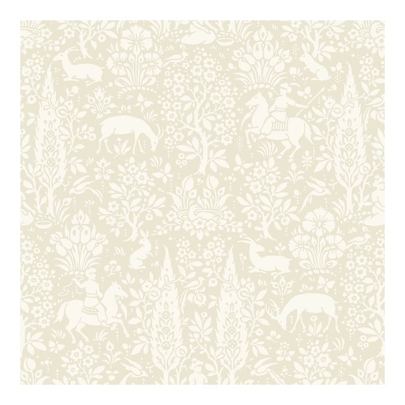 Crown Sherwood Cream Woodland Wallpaper - 20.5 x 396 x 0.025