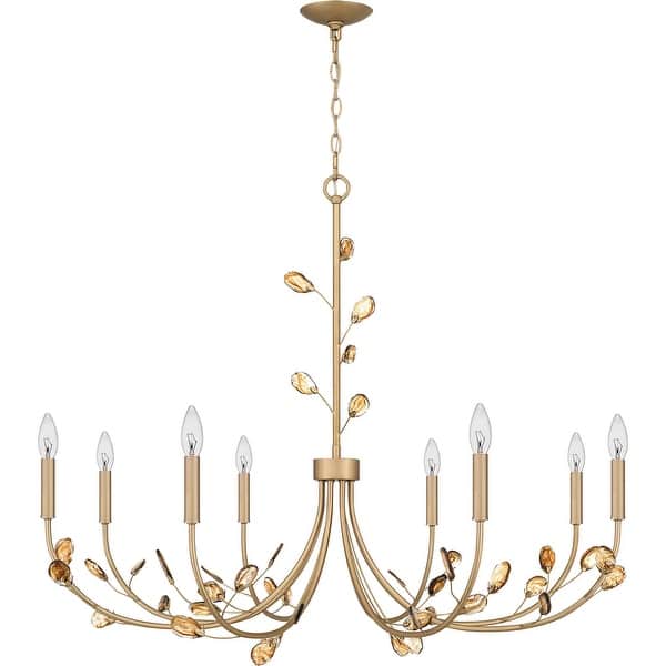 slide 2 of 6, Heiress Eight Light Chandelier Bronze Gold