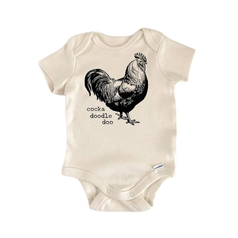 Farm Chicken Coop - Baby Boy Girl Clothes Infant Bodysuit Funny Cute Newborn - Pink - 0-3M