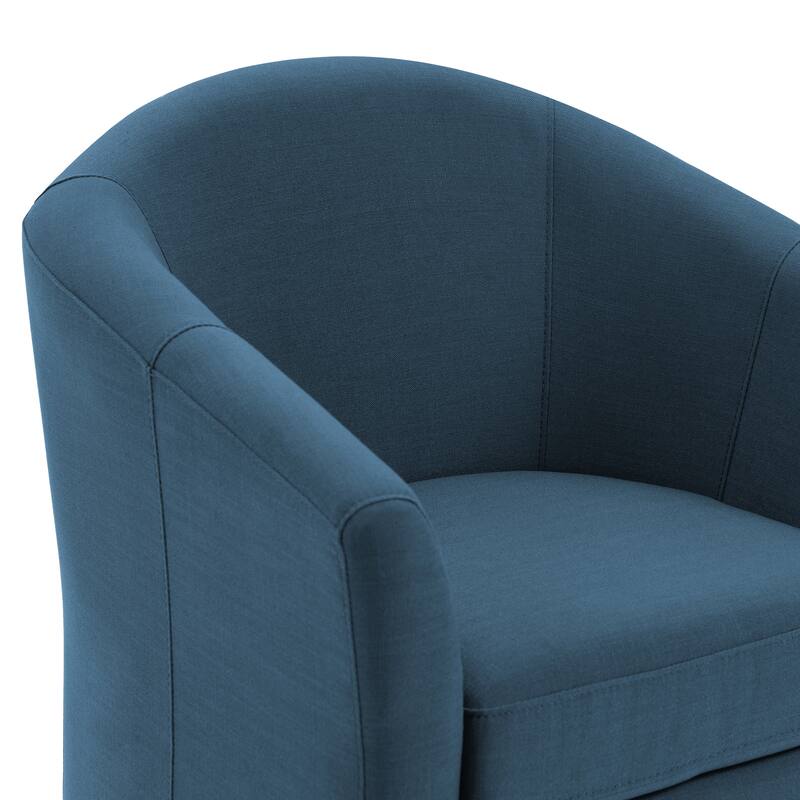 Swivel Accent Chair with Metal Base - 30.7"W x 29.9"H x 27.5"D