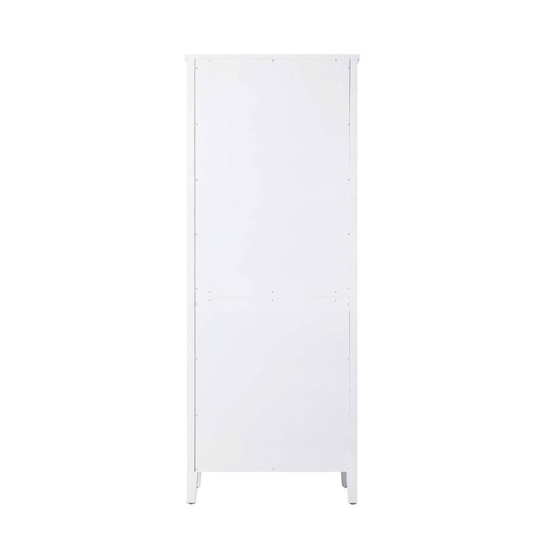 Laura 16-28 Inch Bath Storage Glass Cabinet