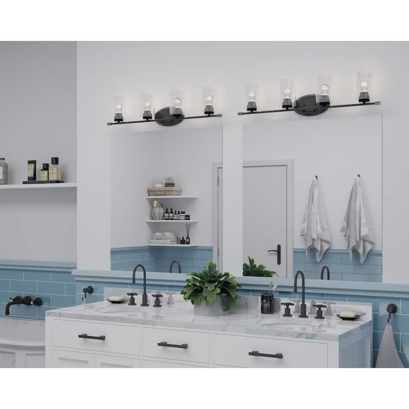 Riley Collection Black Four-Light Bath