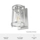 preview thumbnail 13 of 13, Hunter Astwood 1-Light Wall Sconce, Clear Glass, Damp-Rated, Bath or Hall Light - Contemporary, Transitional, Art-Deco