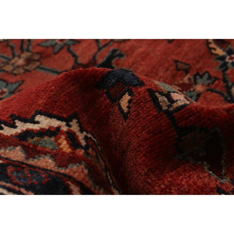ECARPETGALLERY Hand-knotted Andelz Red Wool Rug - 3'7 x 9'11