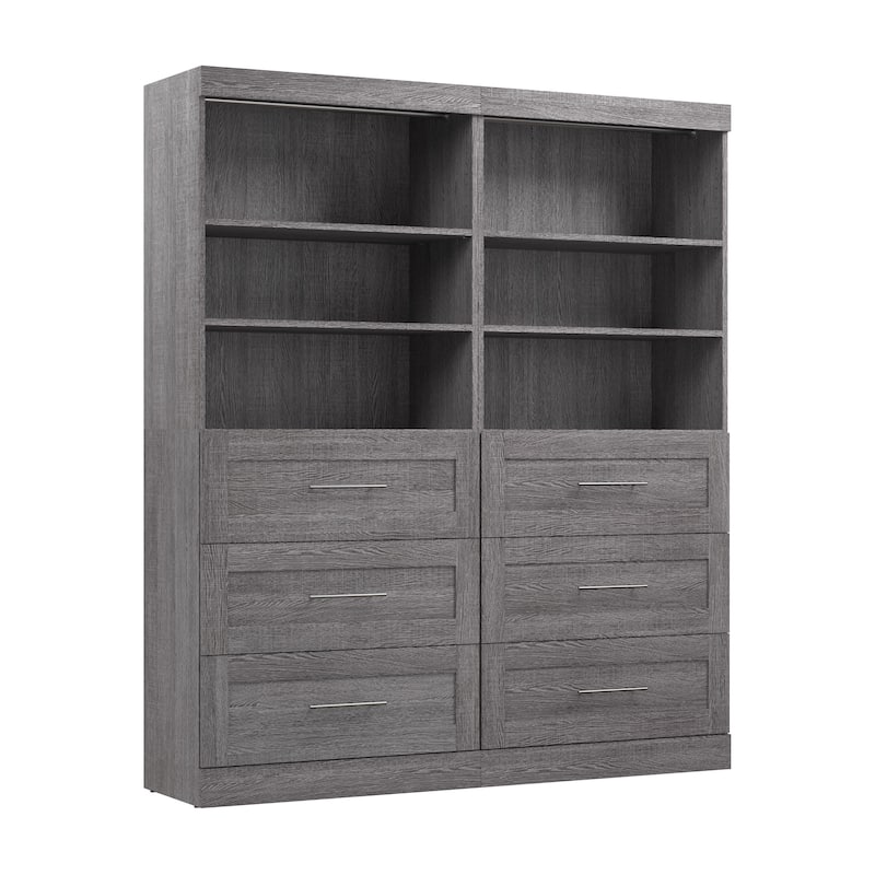 Pur 72W Closet Organizer with Drawers by Bestar