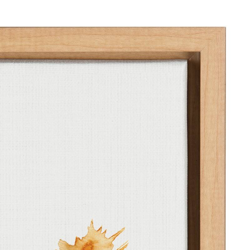 Kate and Laurel Sylvie Wild Salvia Framed Canvas by Sara Berrenson