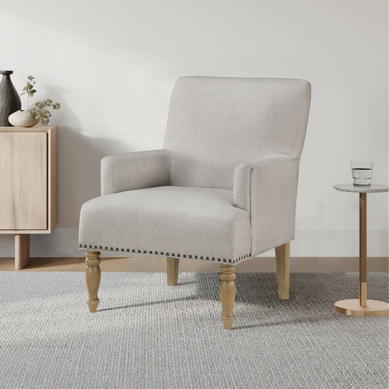 Aria Beige Fabric Arm Chair by Greyson Living