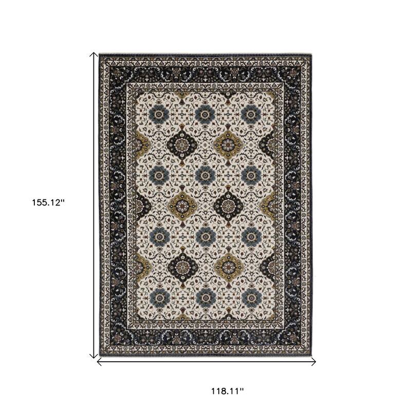 HomeRootsMedallion Traditional Rectangle Area Rug