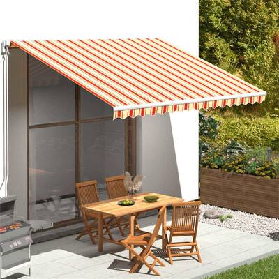 Awning Top Sunshade Canvas, Replacement Garden Awning Top Only, Yellow