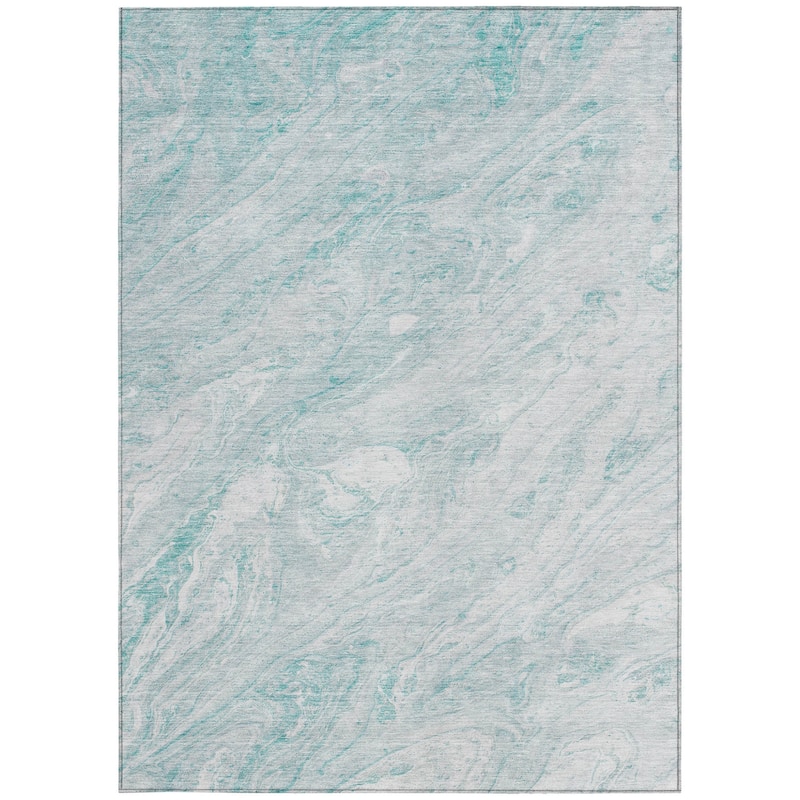HomeRoots Abstract Transitional Rectangle Outdoor Rug