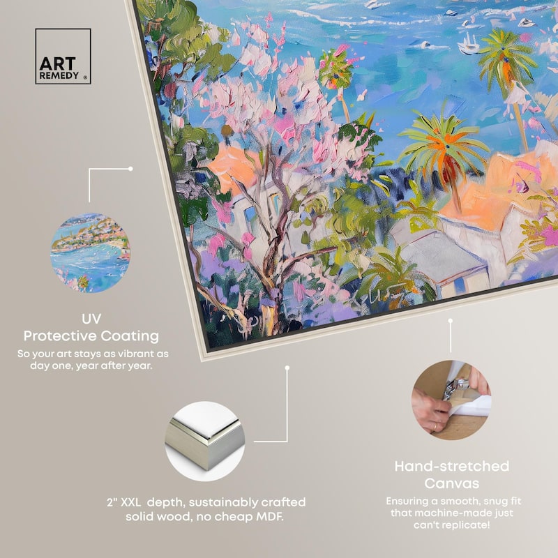 Hillside Harbor View I Canvas by Art Remedy