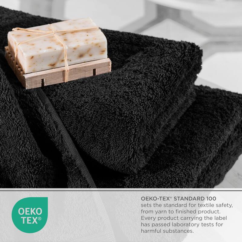 Superior Miami 100% Cotton 6-Piece Towel Set - Lightweight & Quick Drying