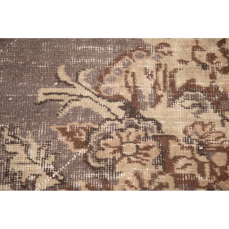 Distressed Sparta Turkish Vintage Area Rug Handmade Wool Carpet - 6'2"x 9'5"