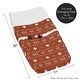 preview thumbnail 5 of 4, Rust White Boho Tribal Mudcloth Boy Girl Changing Pad Cover Orange Woodland Bohemian Southwest Geometric Arrow Gender Neutral