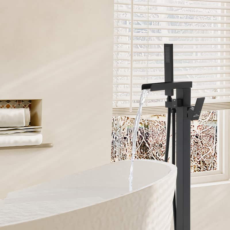 Freestanding Bathtub Faucet with Hand Held Shower