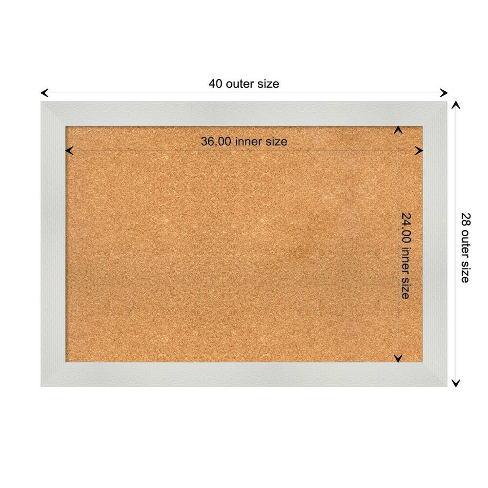 Mosaic Framed Natural Corkboard Bulletin Board