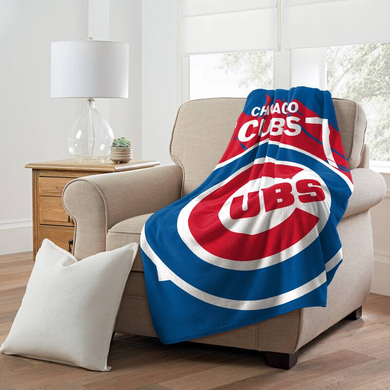 MLB 059 Dimensional- Cubs Micro Raschel Throw