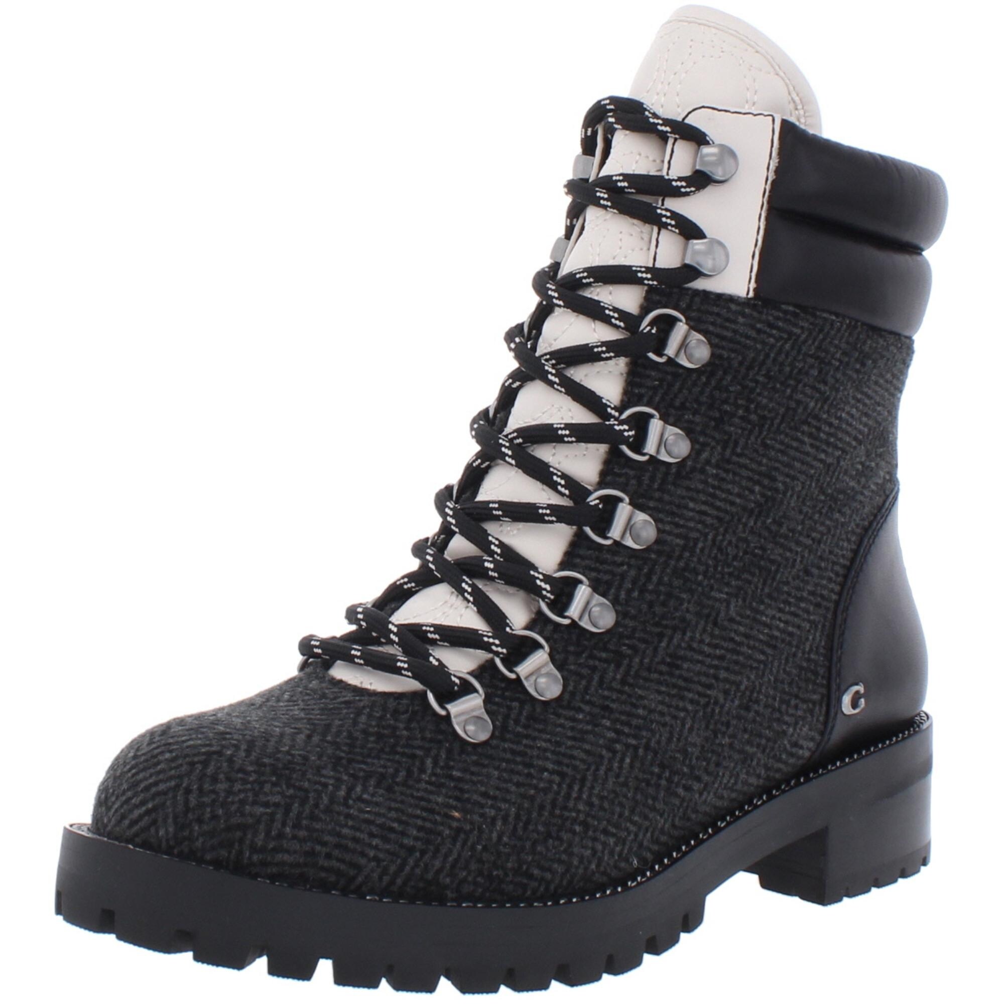 coach combat boots womens