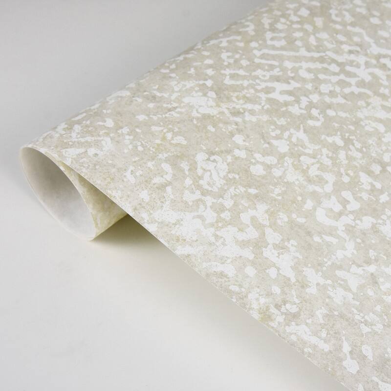 Brewster Everdene Platinum Abstract Texture Wallpaper - 27.5in x 396in x 0.025in