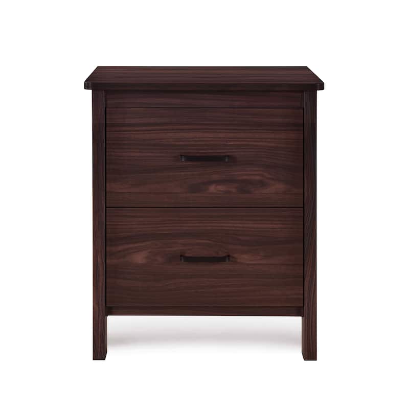 Olimont Faux Wood 2 Drawer Nightstands (Set of 2) by Christopher Knight Home